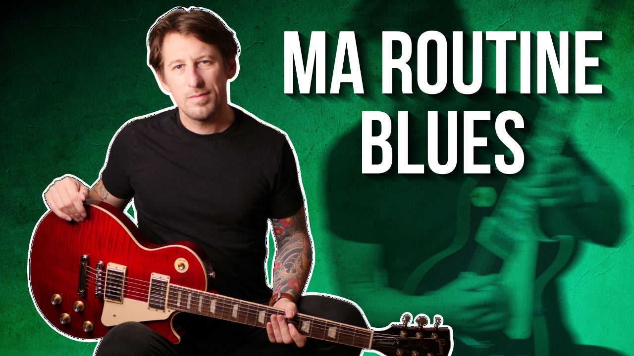 Ma routine Blues-rock (sur un shuffle en Mi)