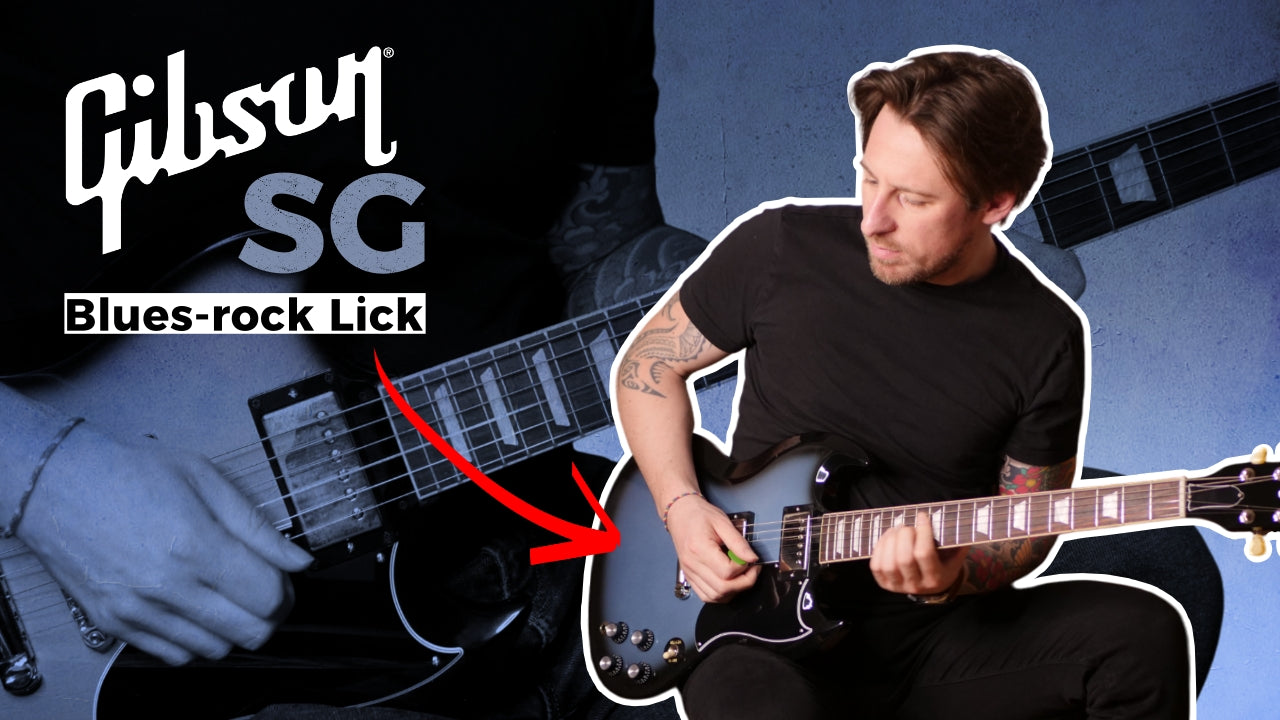 Plan Blues-rock sur Gibson SG | Tonalité : A