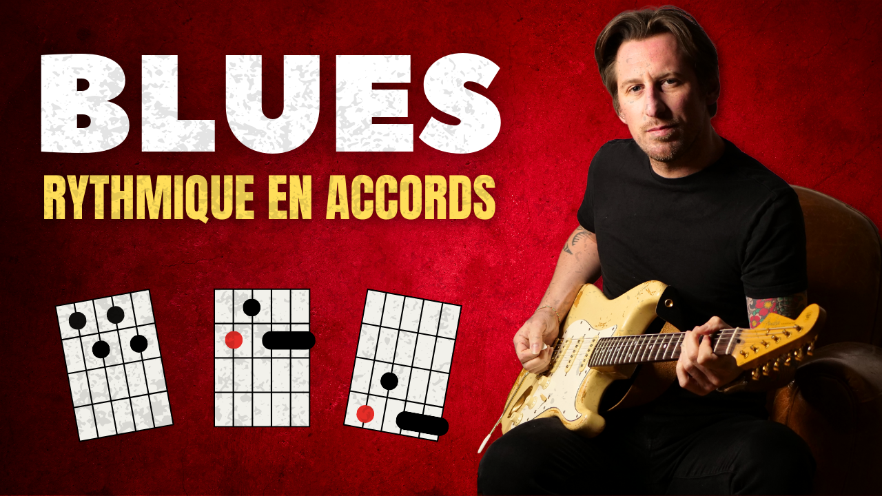 Comment jouer une rythmique blues avec des accords de neuvième | Niveau facile