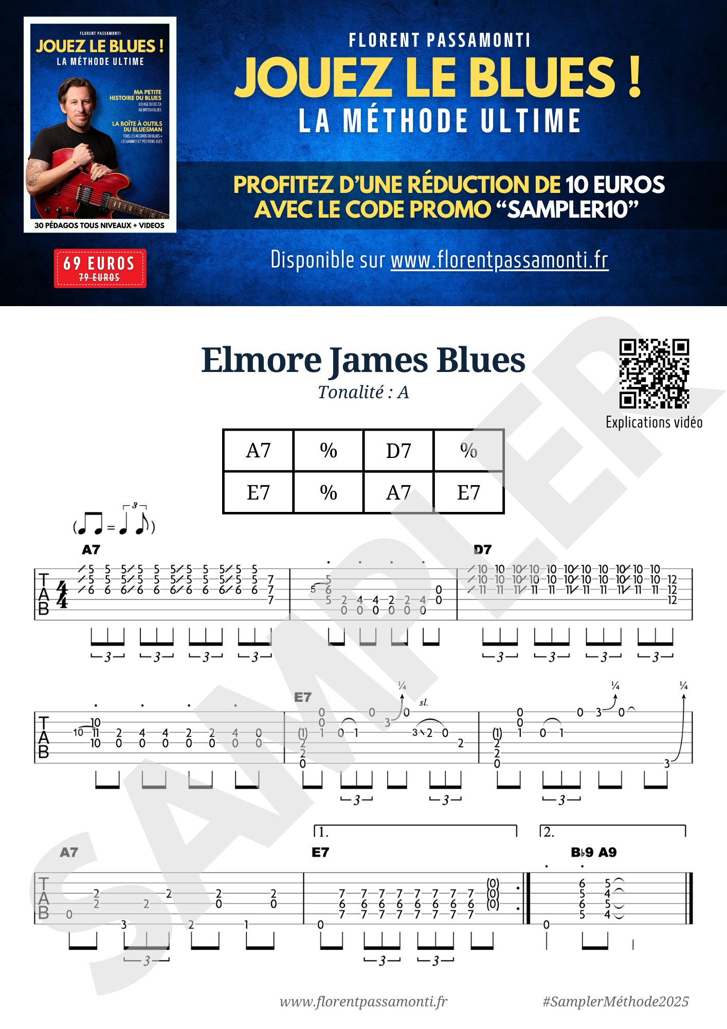 Sampler méthode Blues + code promo