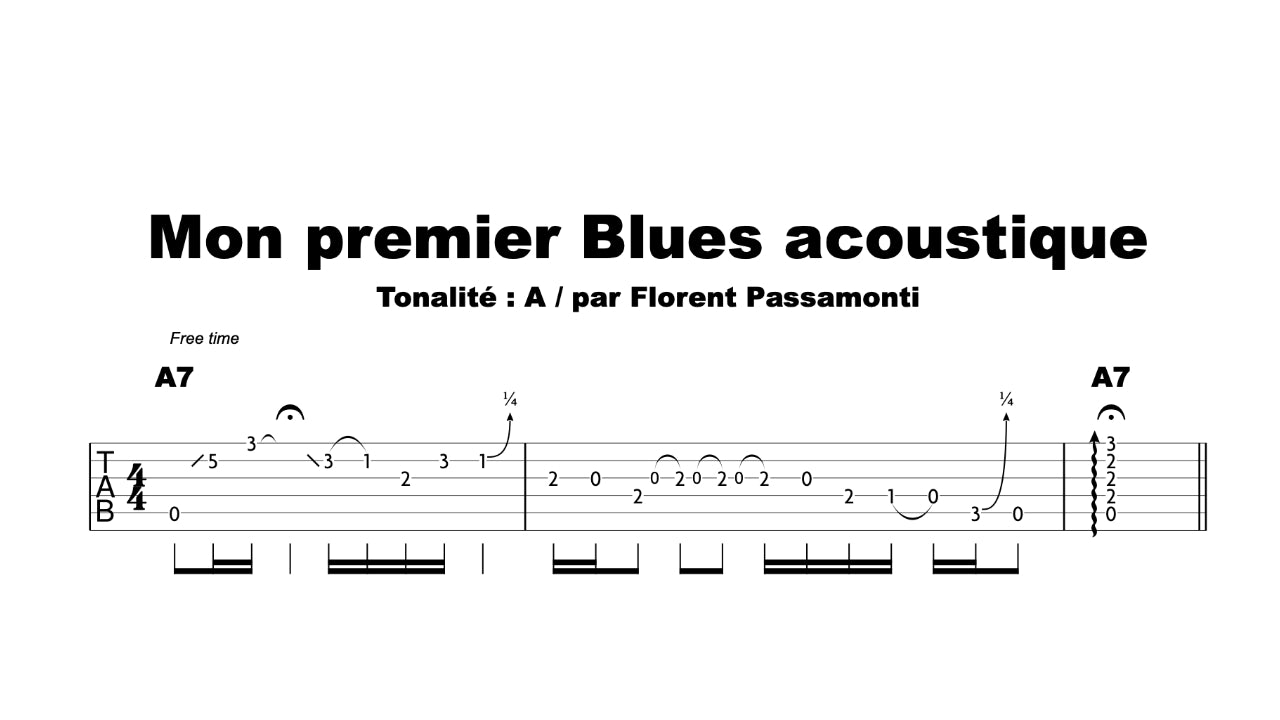 Votre premier "vrai" Blues à la guitare acoustique