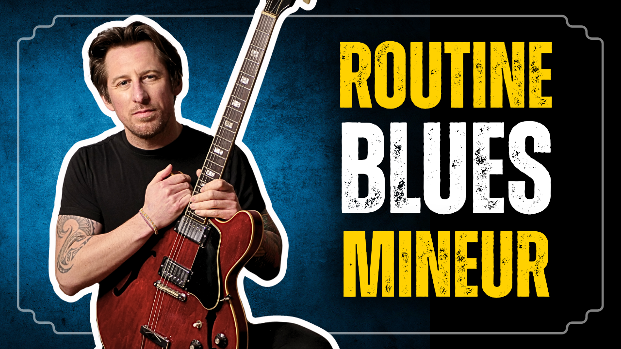 Ma routine sur un Blues mineur