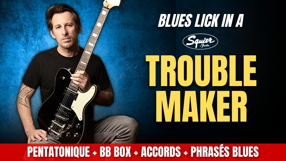 Le "Troublemaker" Blues lick | Plan en La
