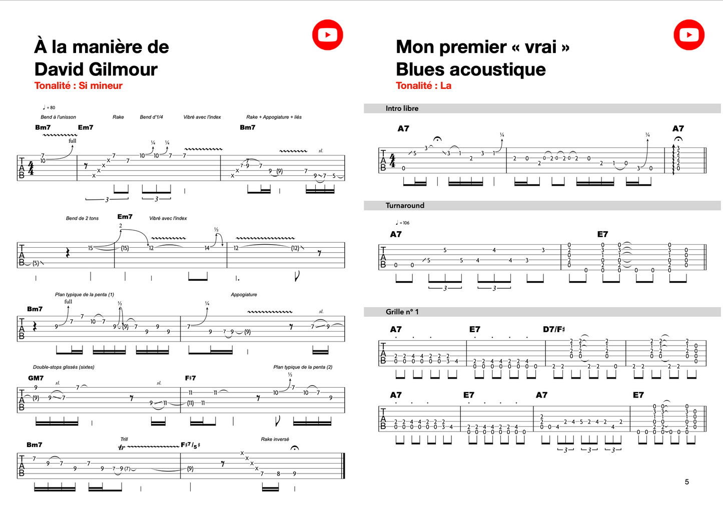 Mes leçons Blues - Livre n° 2 - Plans Blues