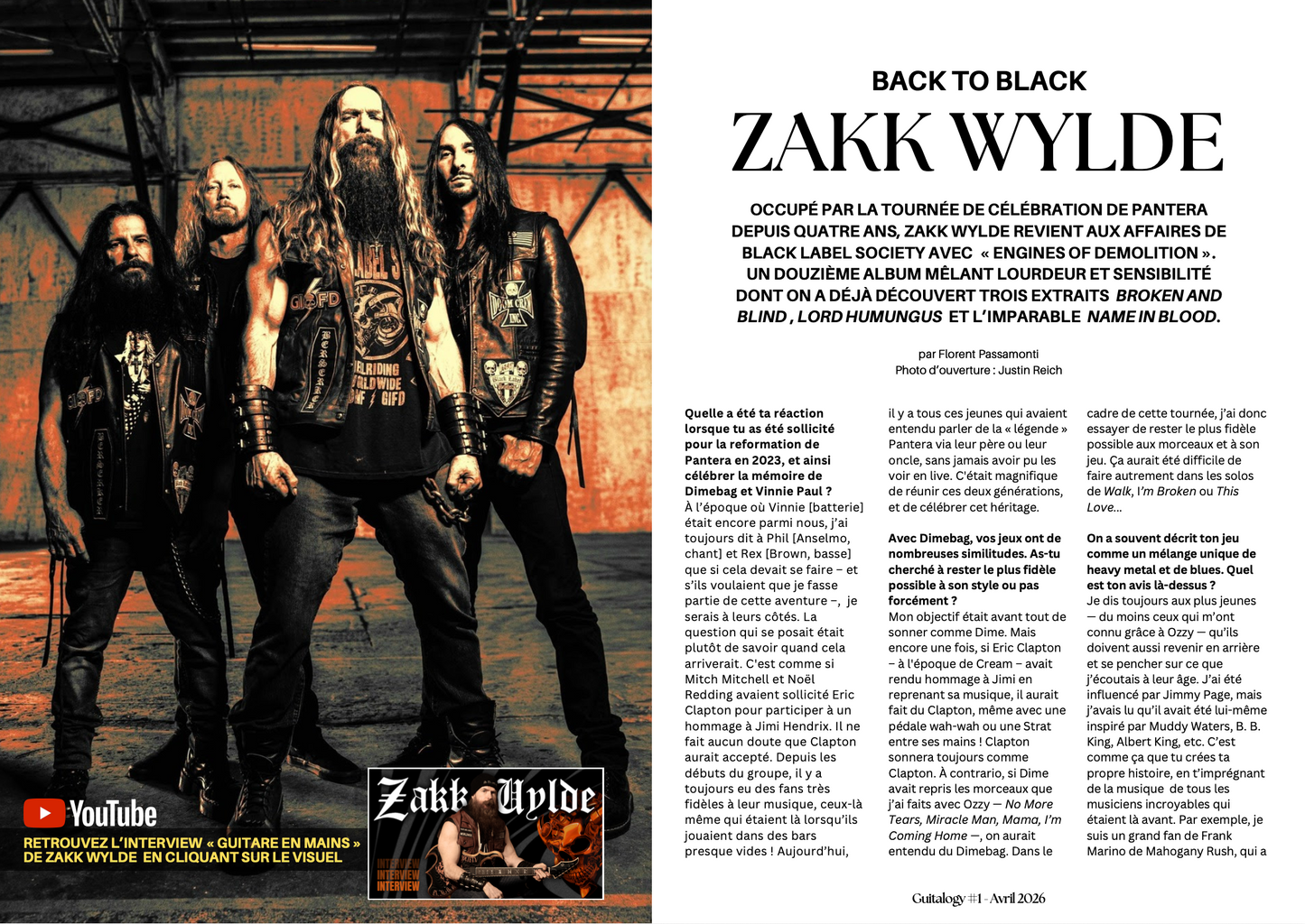 Guitalogy #1 - Zakk Wylde - Avril 2026